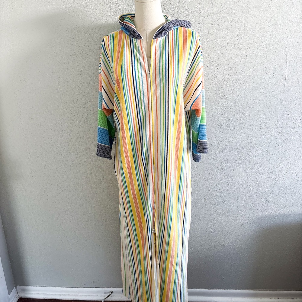 Vintage 1970s striped beach coverup from
Montgomery Ward
